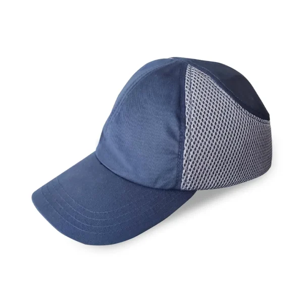 Gorra con casquete de seguridad azul