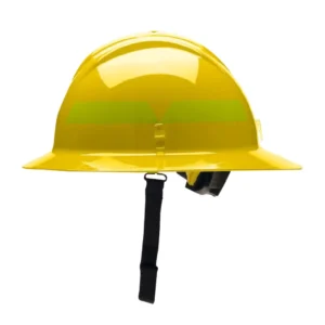 Casco de bombero forestal con construcción resistente al calor y diseño de ala completa