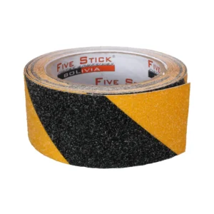 Cinta Antideslizante Amarillo/Negro con Adhesivo Sintético