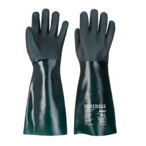 Guante de PVC Verde de Doble Inmersión | Portwest A845