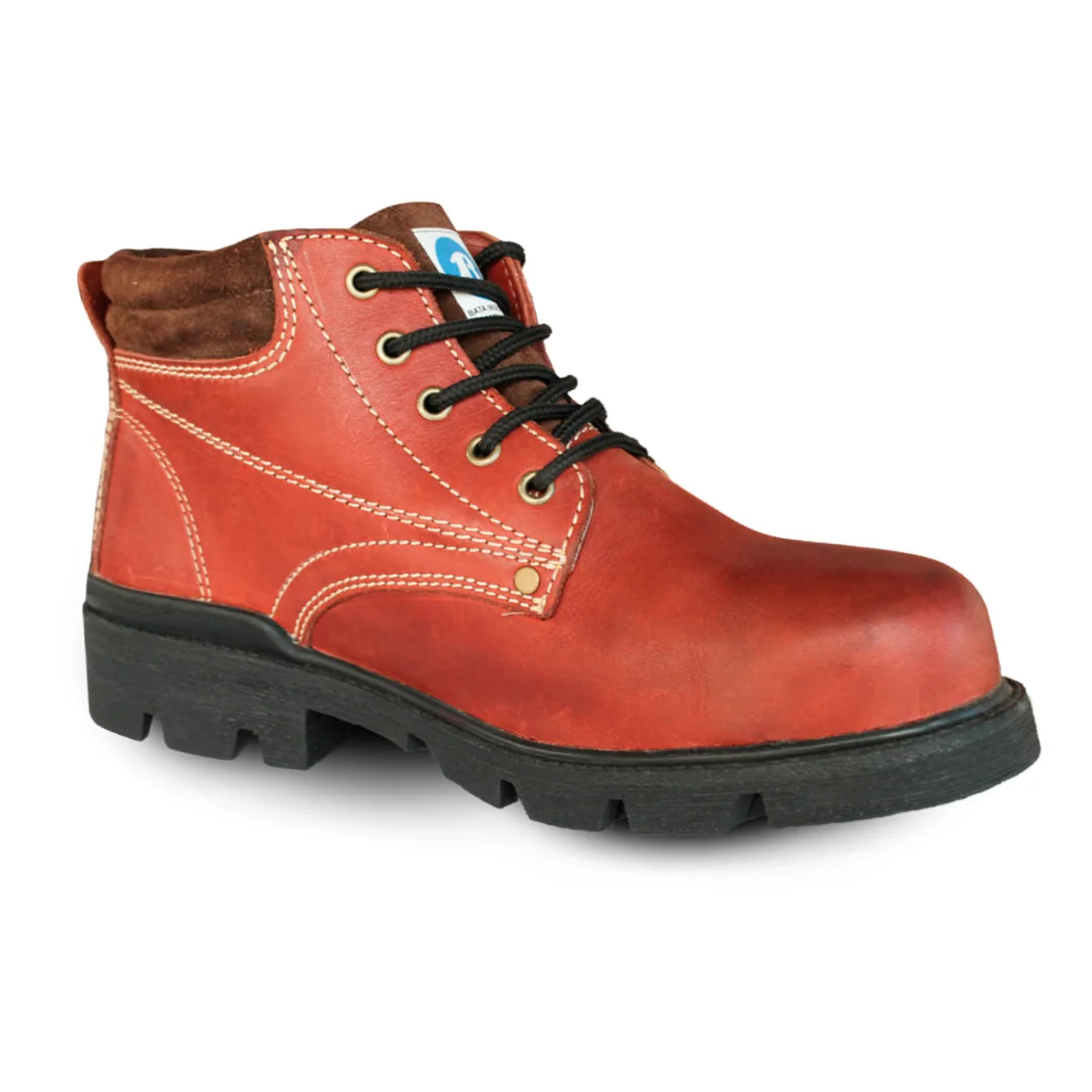 Botín de seguridad Sansón con punta de acero y cuero graso antideslizante