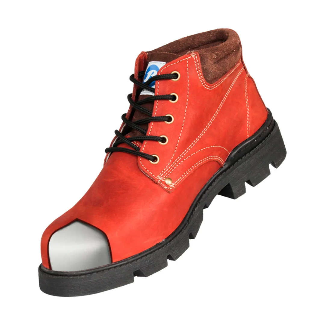 Botín de seguridad Sansón con punta de acero y cuero graso antideslizante - Imagen 2