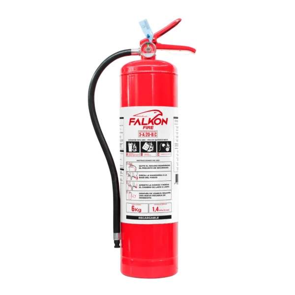 Extintor FALKON 6 kg Polvo Químico ABC | Industrial y Comercial