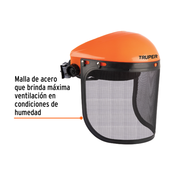 Protector Facial de Malla Truper PF-500M | Uso Forestal y Jardinería - Imagen 3