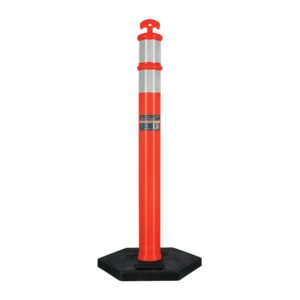 Poste Delimitador de Tráfico 115 cm con Reflejante | Truper POS-115