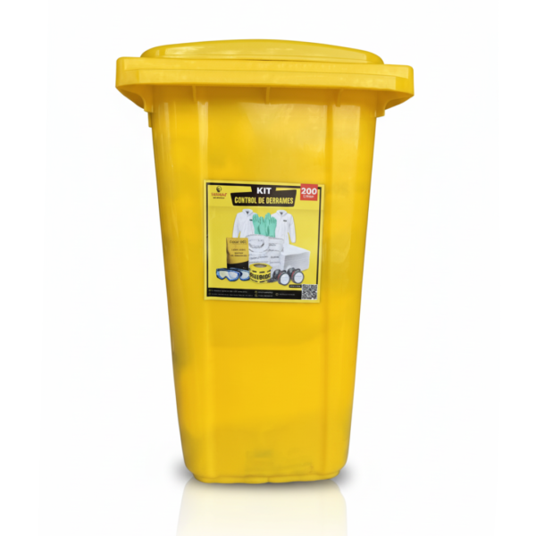 Estación Móvil de Control de Derrames 200L Industrial | SIDEMAQ Safety - Imagen 2