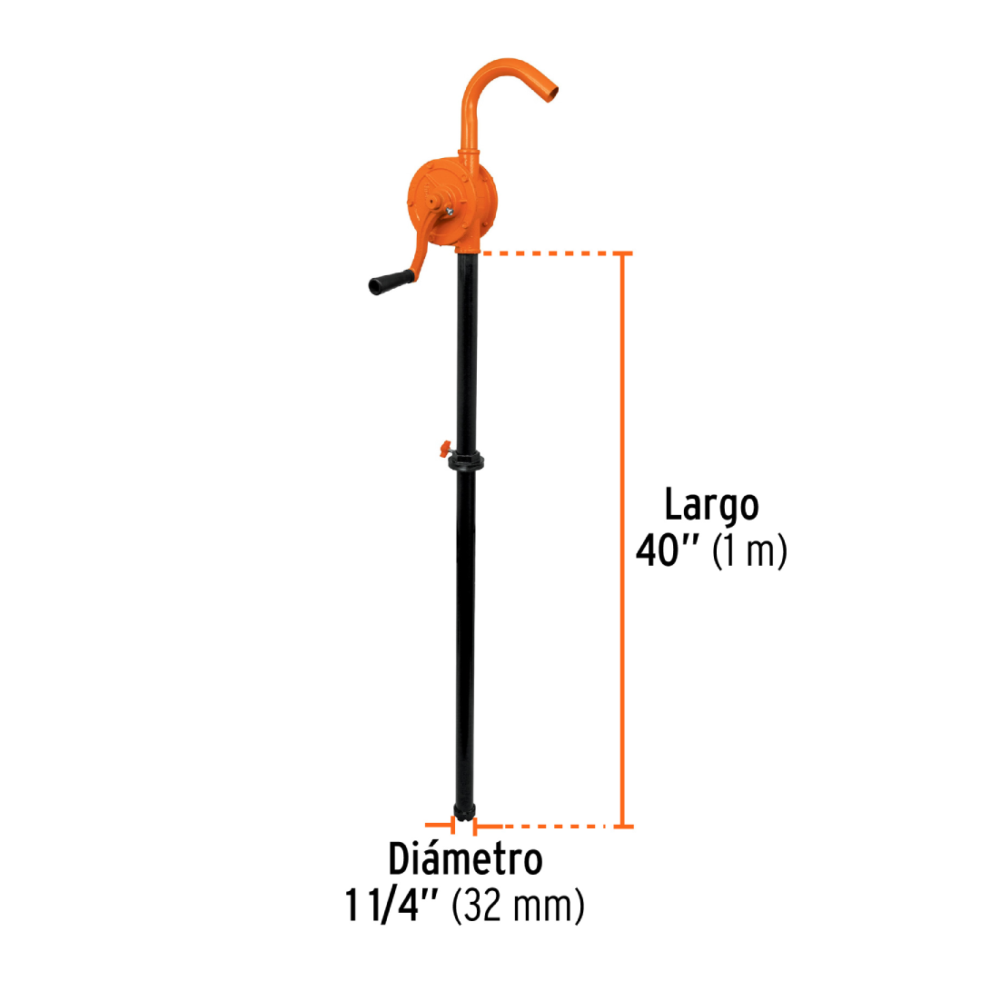 Bomba Extractora de Aceite con Manivela | Truper 10067 - Imagen 2