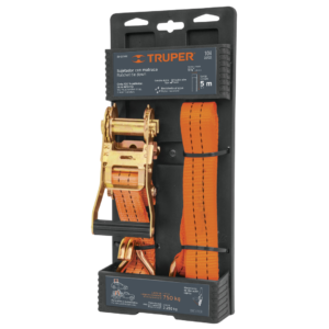 Sujetador con Matraca 5m (Carga 2250 kg) | Truper 19283