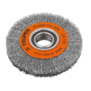 Carda 6" Alambre Ondulado para Esmeril de Banco | Truper 11523