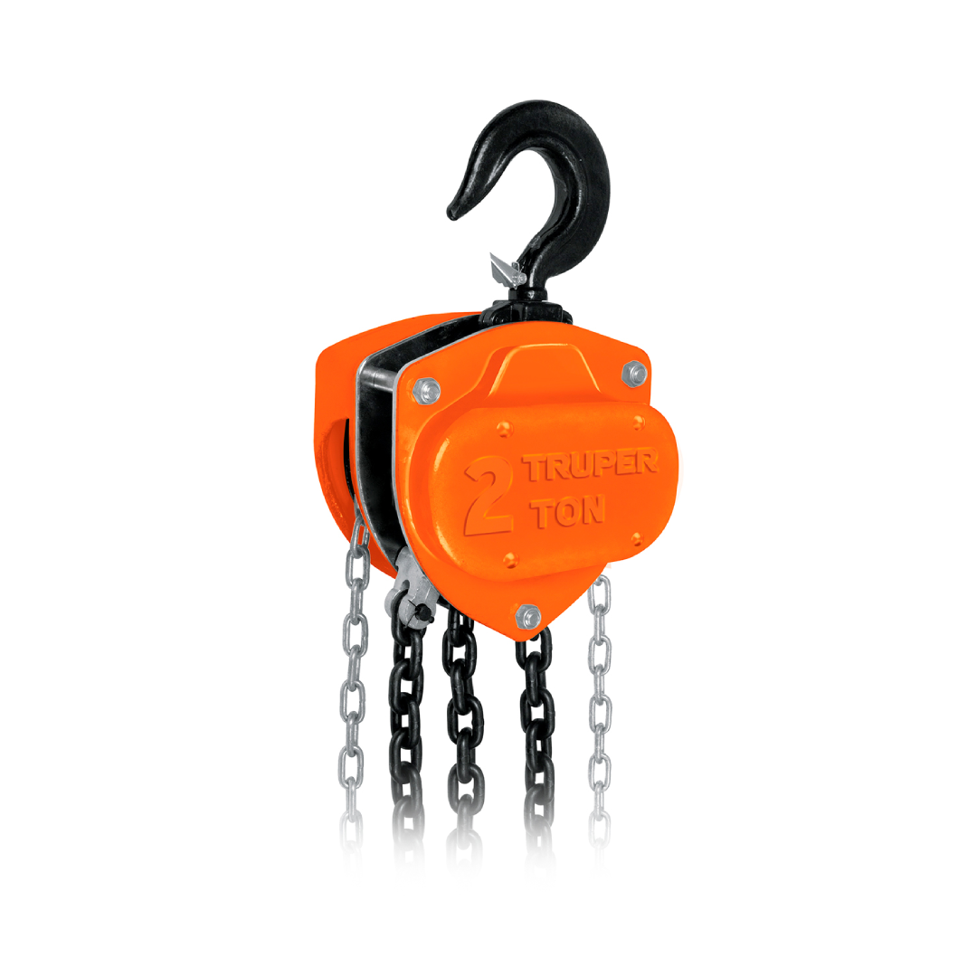 Polipasto Manual de Cadena 2 Ton | Doble Trinquete | Truper 16826