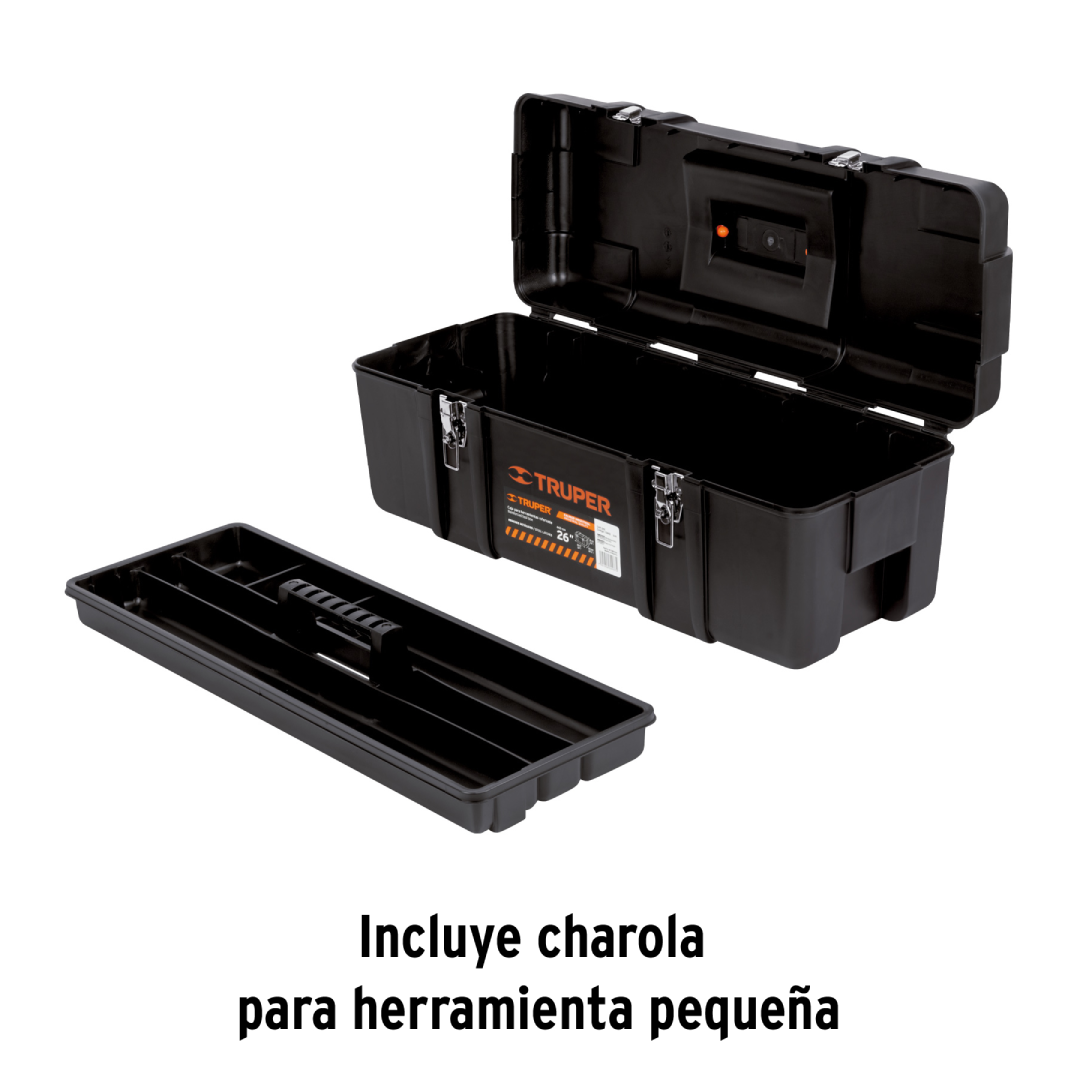 Caja de Herramientas Plástica 26" Industrial | Truper 19882 - Imagen 3