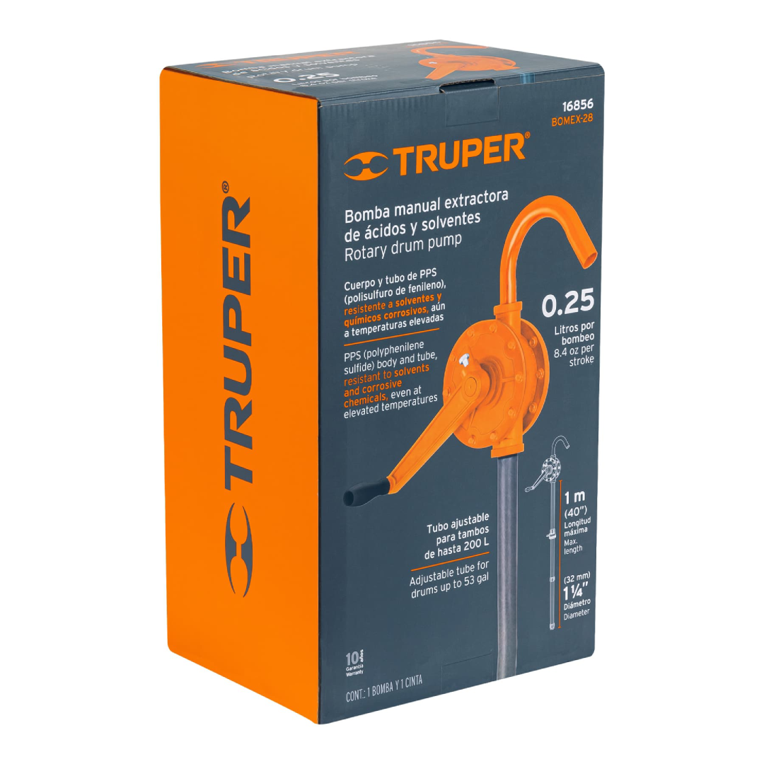 Bomba Extractora de Ácidos con Manivela | Truper 16856 - Imagen 3
