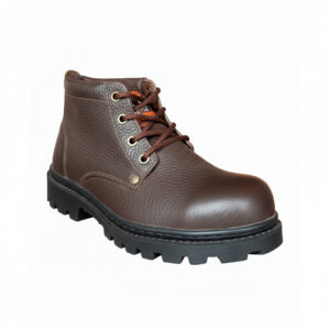 Botín de Seguridad Industrial Cuero Oscaria - Puntera de Acero y Antideslizante