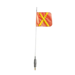 Bandera LED para Señalización de Minas | Poste 1.8 m | TRAFIX | 7715